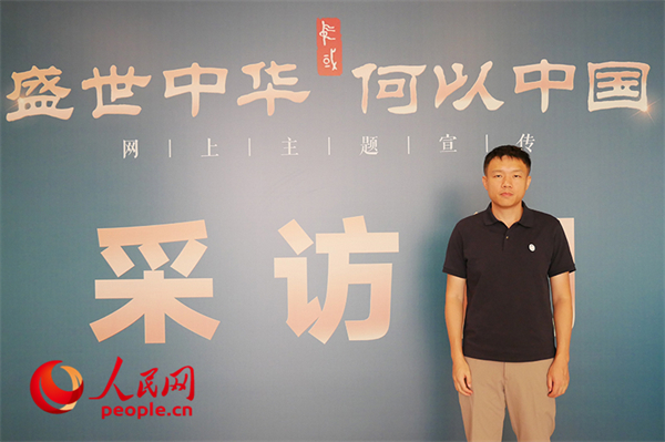 上海大学讲师、三星堆3号祭祀坑发掘负责人徐斐宏。人民网 韦衍行摄